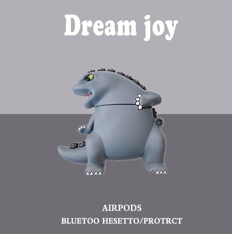 Airpodsケース 怪獣モンスター立体シリコンケース エアーポッズプロ用