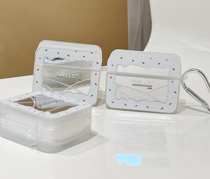 Airpodsケース AirPods pro3対応 ミラー付き保護ケース かわいいドット柄カバー