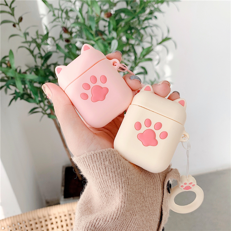 Airpodsケース 猫の肉球付き保護カバー AirPods ケース
