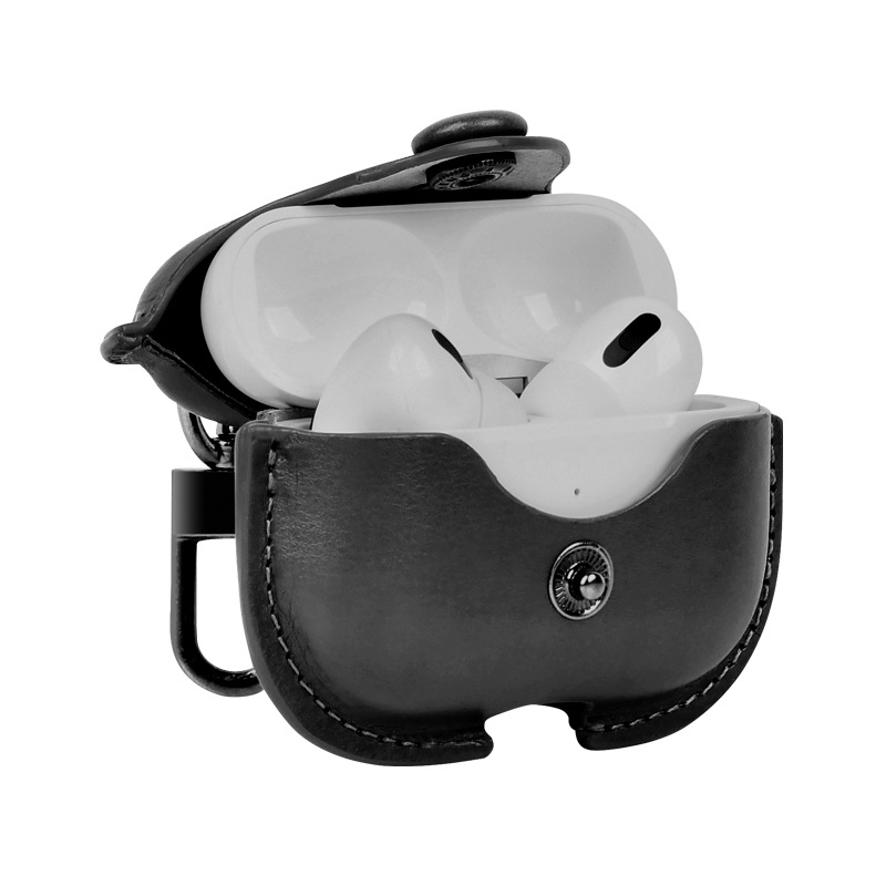 Airpodsケース AirPods Pro 第三世代 本革レザー製キーホルダー付きイヤホン保護カバー