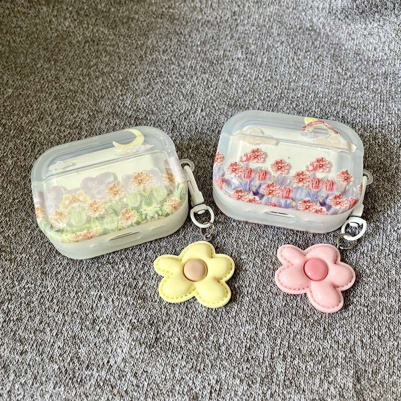 【在庫なし】AirPodsproケース 花畑AirPodsproケース