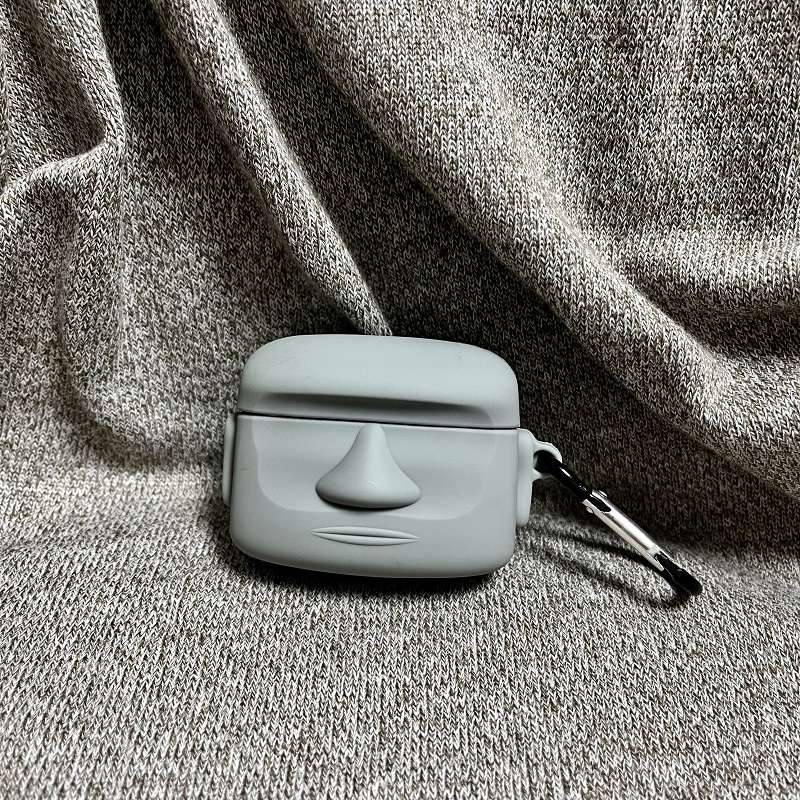 AirPodsproケース モアイ型AirPodsケース