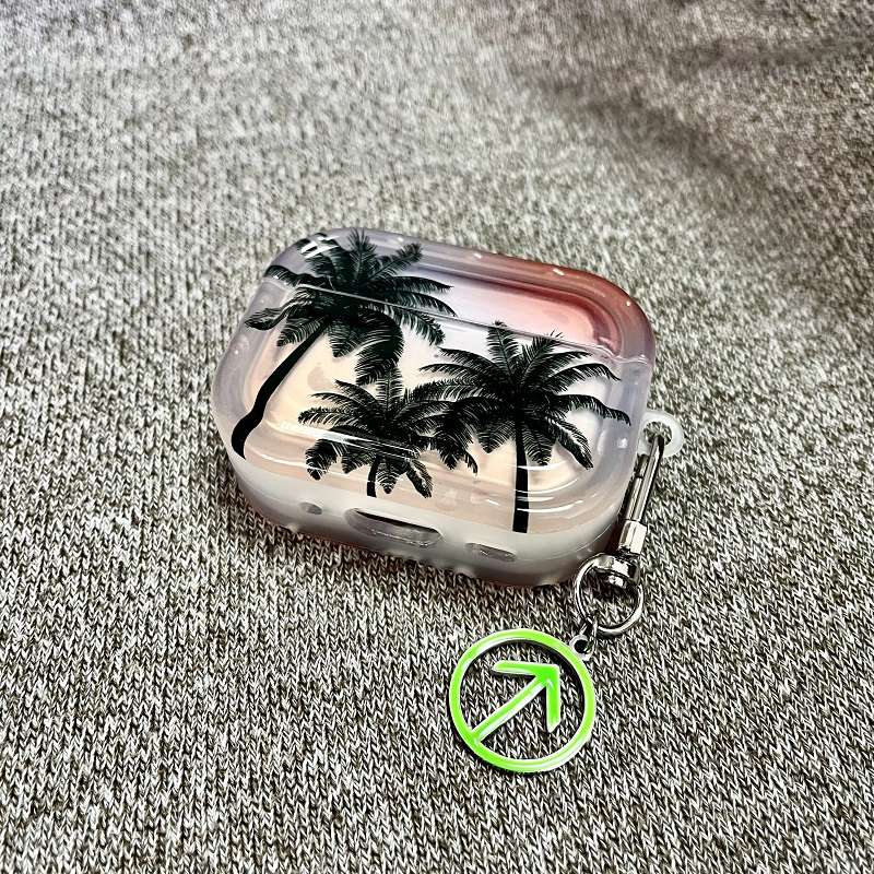 AirPodsproケース トロピカルサンセットAirPodsケース