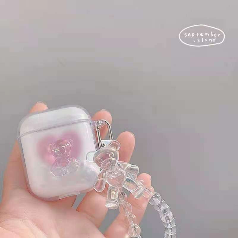 【廃盤】AirPodsケース クリスタルベアAirPodsケース