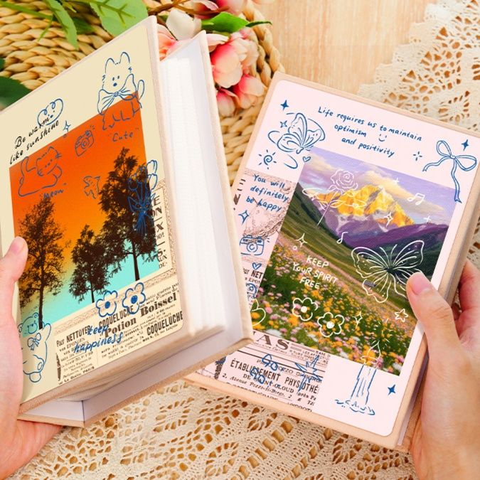 アルバム 思い出彩るイラスト付きフォトアルバム
