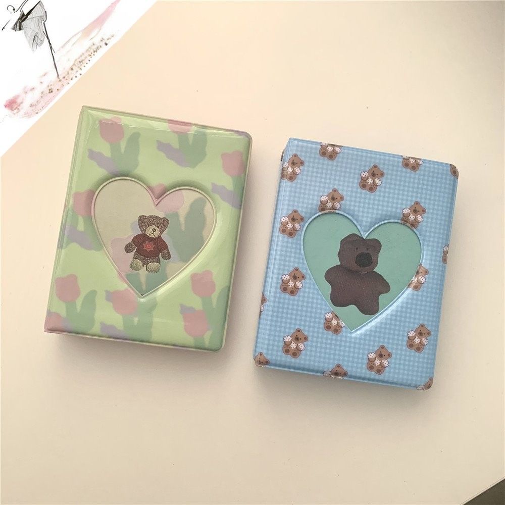 かわいいハート窓付き チェキアルバム