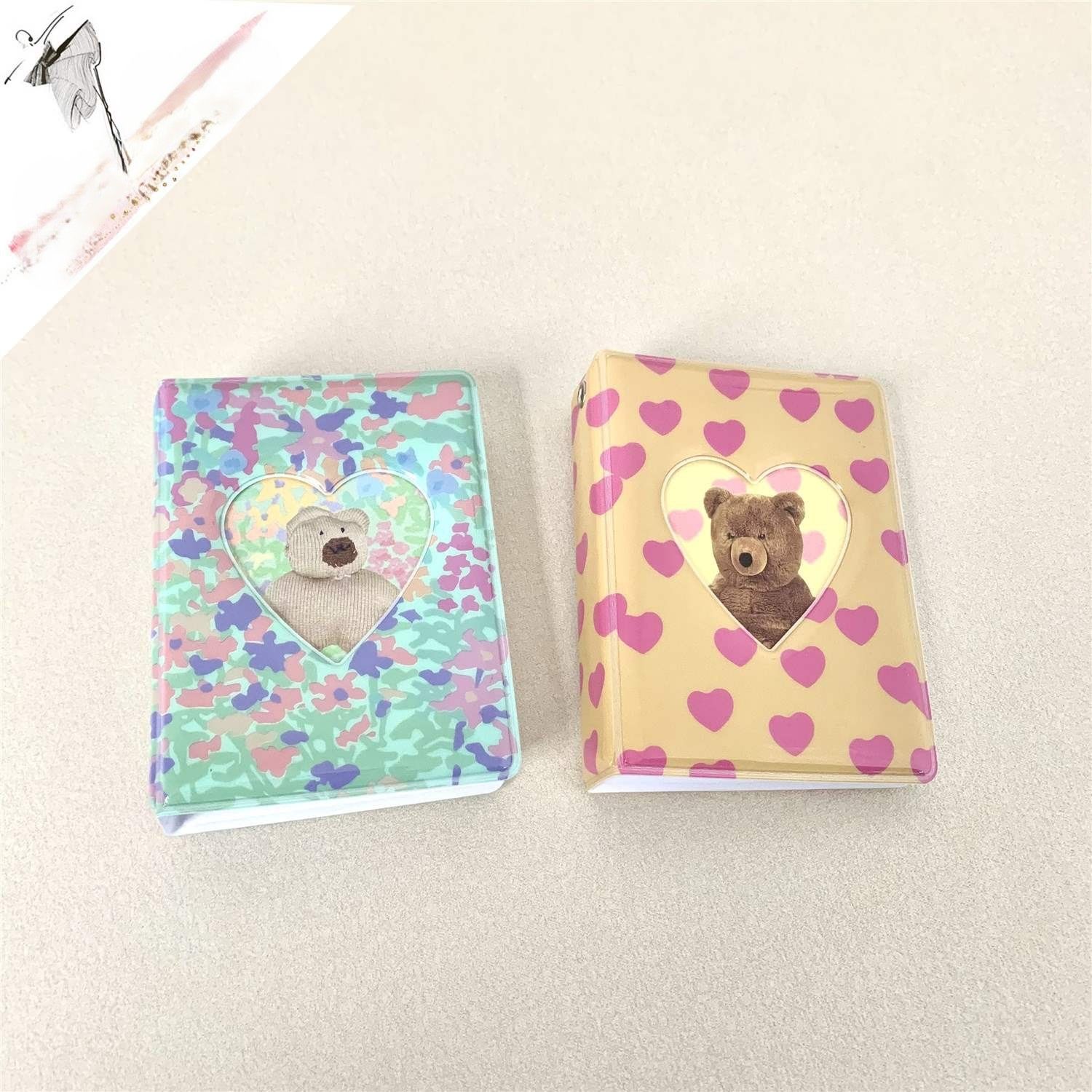 かわいいチェキ収納 ハート型ポケットアルバム