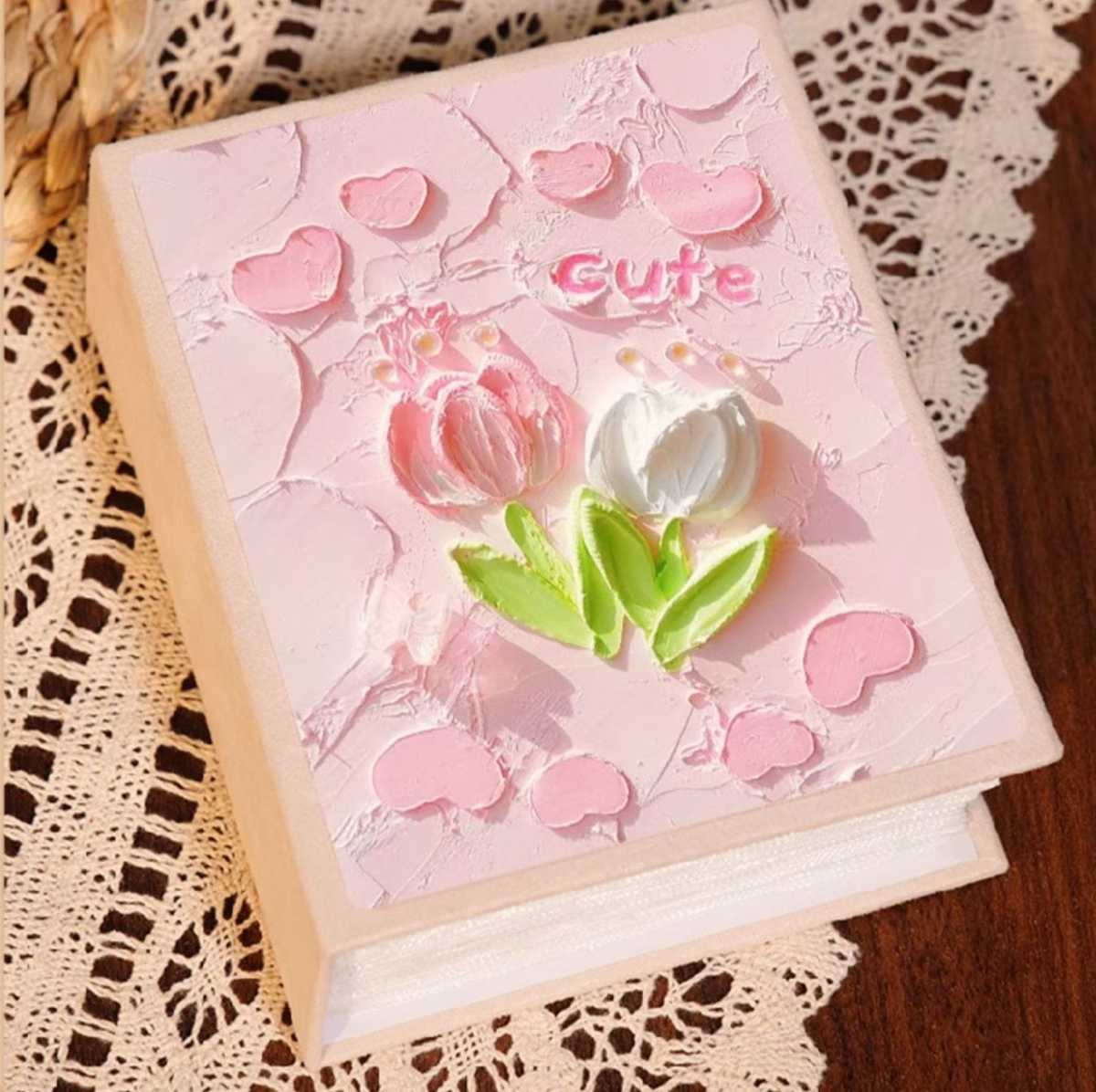 アルバム 花模様立体装飾アルバム