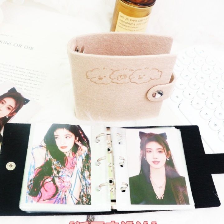 アルバム 可愛い猫模様刻印ミニフォトアルバム