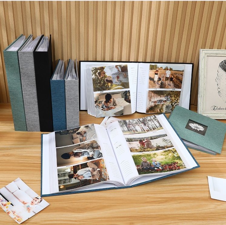 アルバム 花柄窓付きファブリック表紙思い出収納台帳