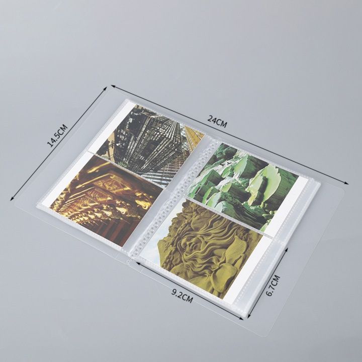 アルバム 透明ポケット式インスタント写真収納アルバム
