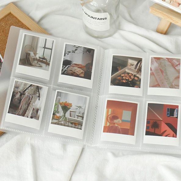 アルバム 透明ポケット付きスクエア写真収納アルバム
