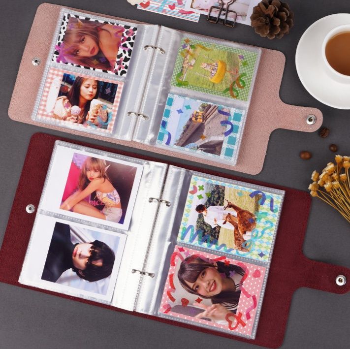 アルバム 可愛い型押しデザインチェキ収納アルバム