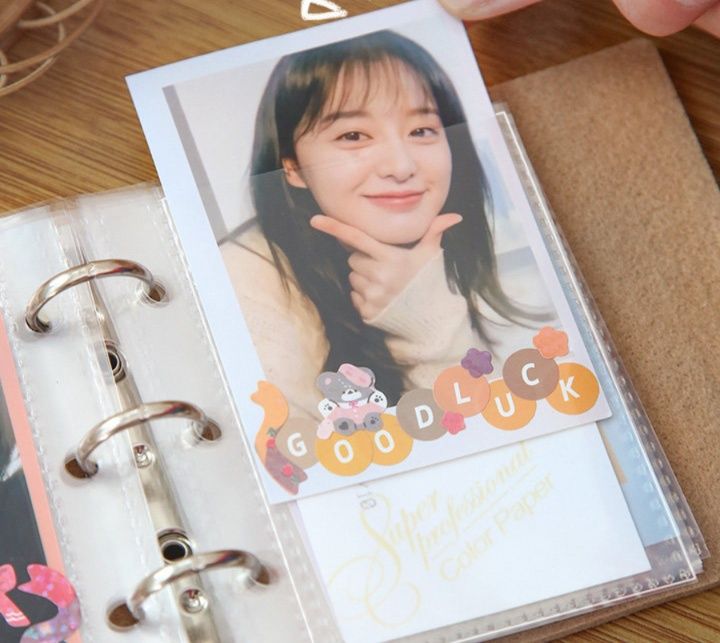 アルバム 猫刺繍柔らか素材ボタン留めチェキ収納アルバム