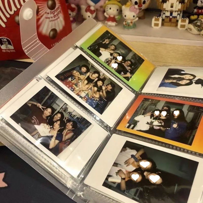 アルバム 透明ポケット付きチェキ収納アルバム