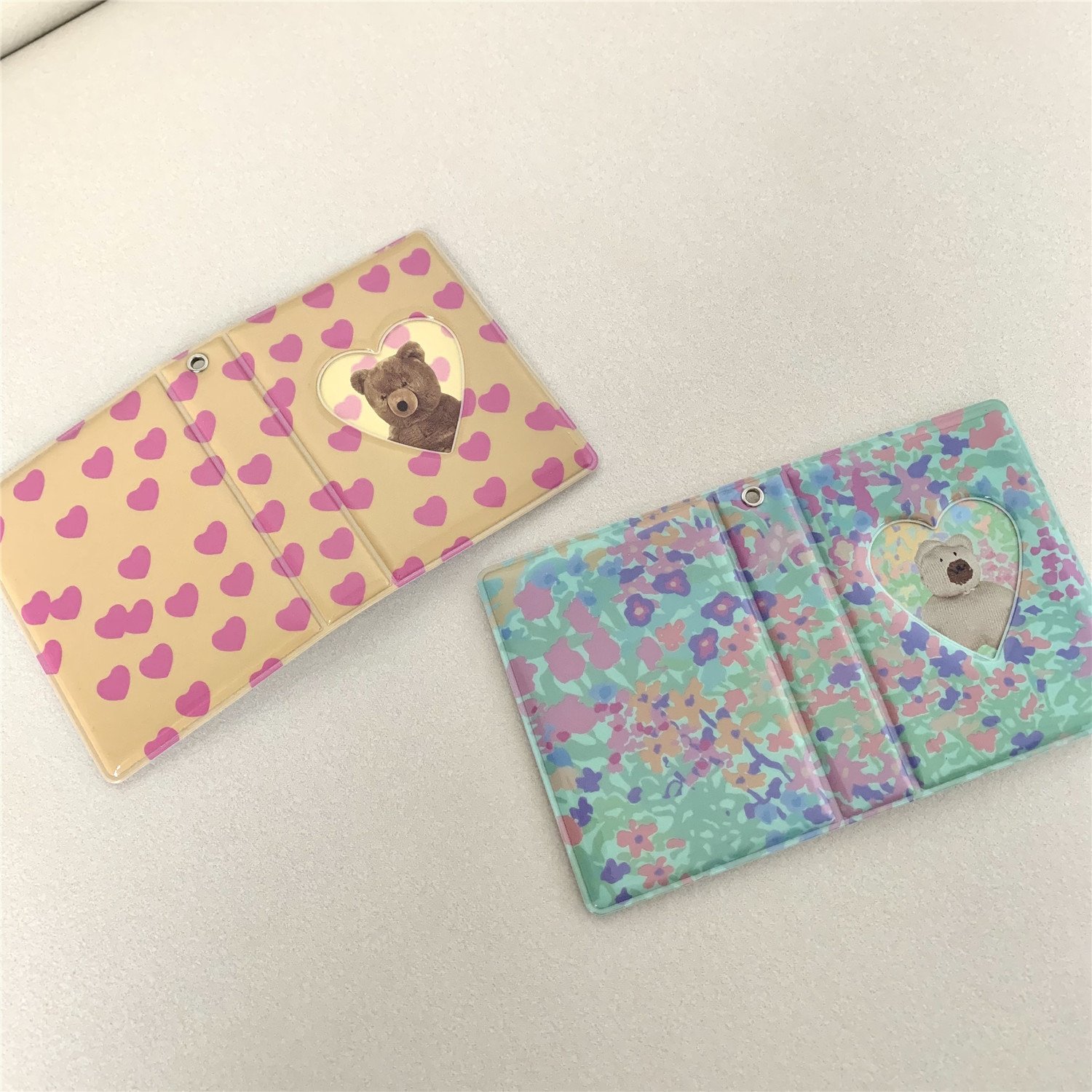 かわいいチェキ収納 ハート型ポケットアルバム