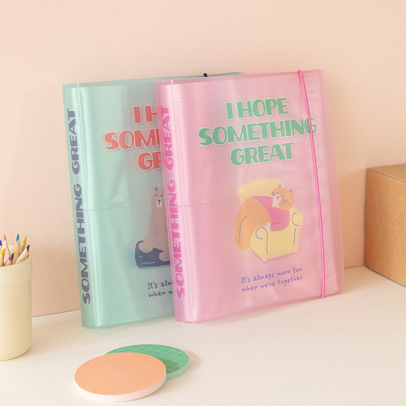 アルバム 動物イラスト入りチェキ収納アルバム