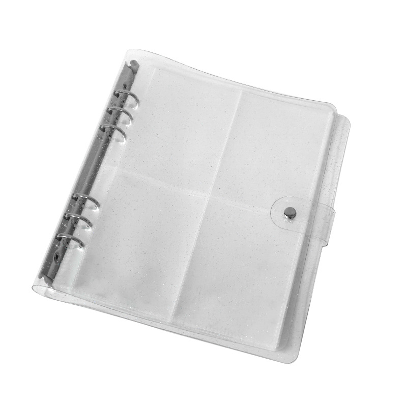 アルバム 透明ポケット付きリング式写真整理帳セット