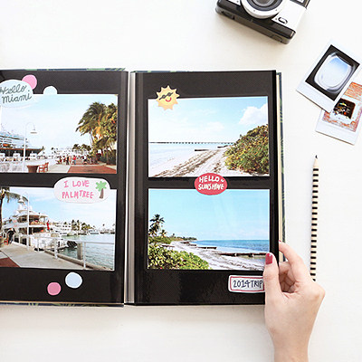 アルバム 思い出を彩る花柄と動物柄のフォトアルバム