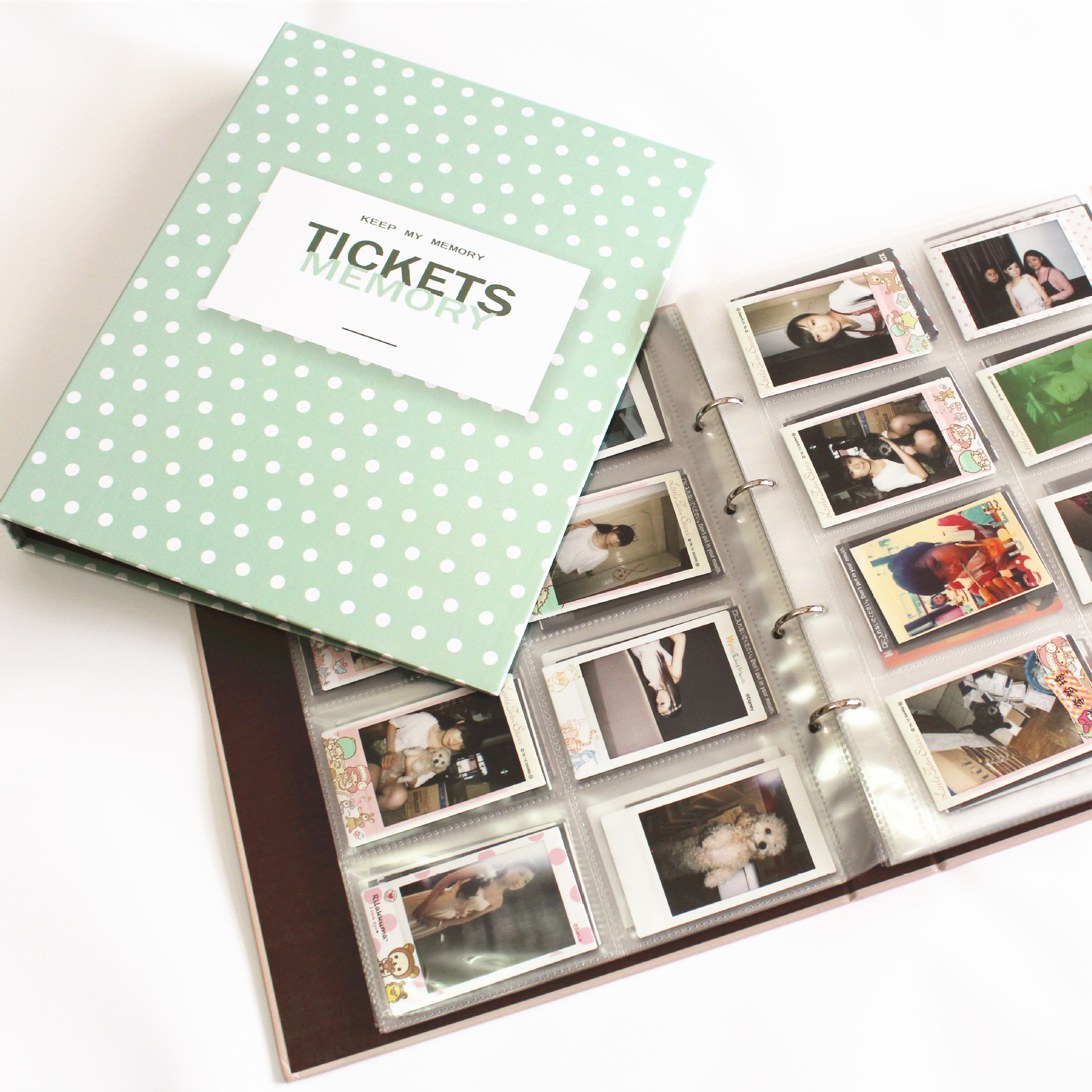 アルバム 思い出収納水玉模様チェキアルバム