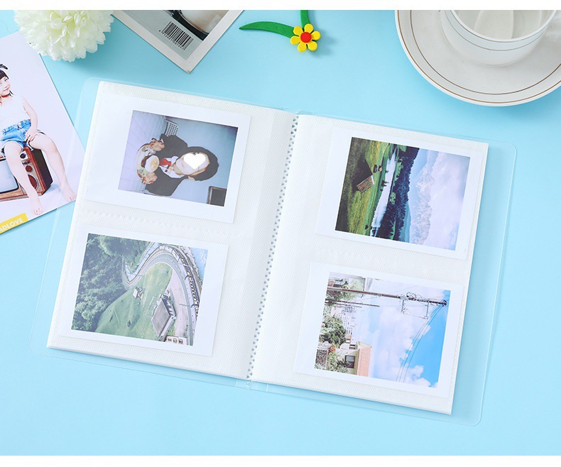 アルバム 思い出整理透明ポケット式チェキ保存帳