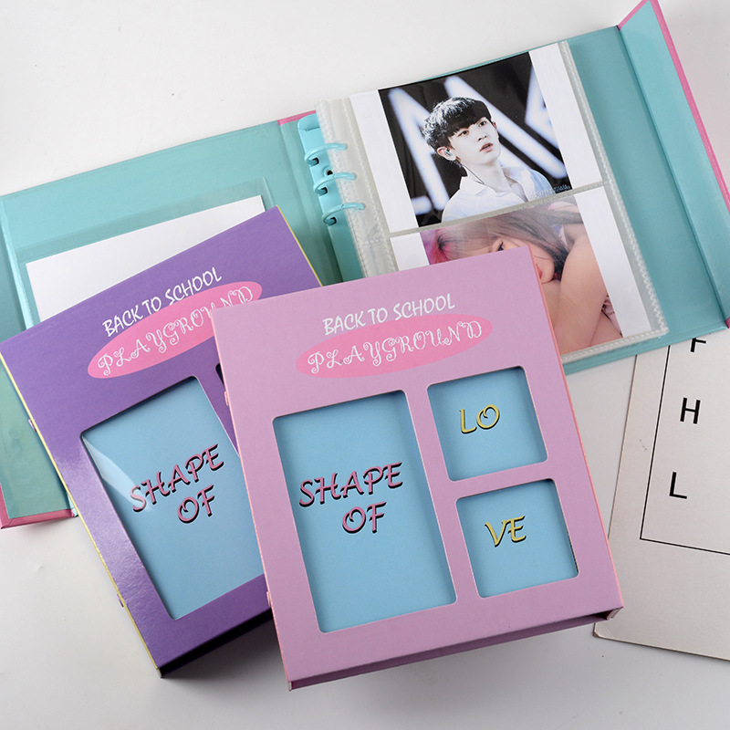 アルバム 学園風写真立て付きチェキアルバムセット
