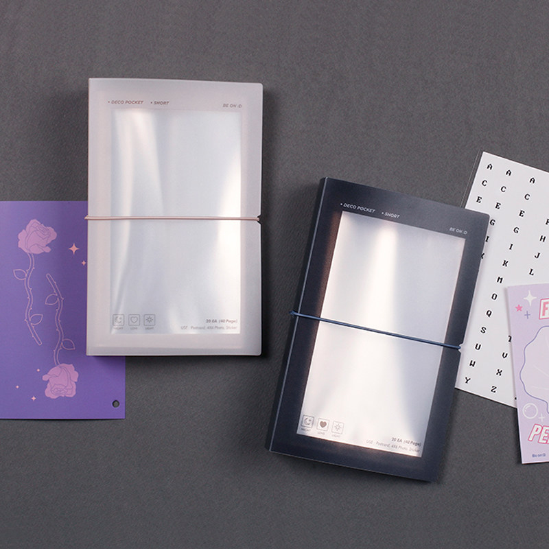 アルバム 透明ポケット付きリング式フォトアルバム