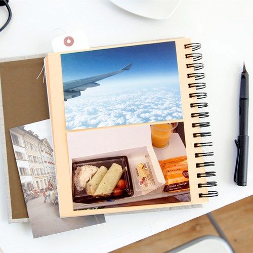 アルバム 思い出の瞬間を綴るリネン風スクラップフォトアルバム