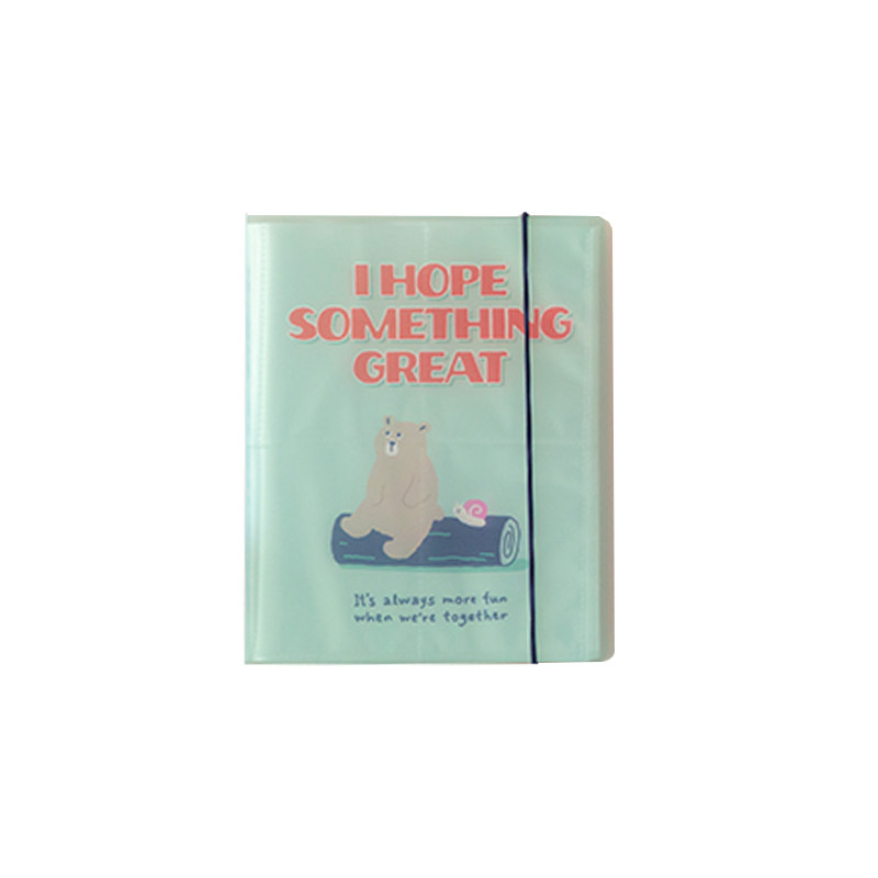 アルバム 動物イラスト入りチェキ収納アルバム