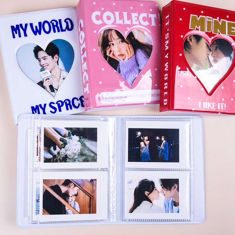 アルバム ハート窓付き推し活チェキ収納アルバム