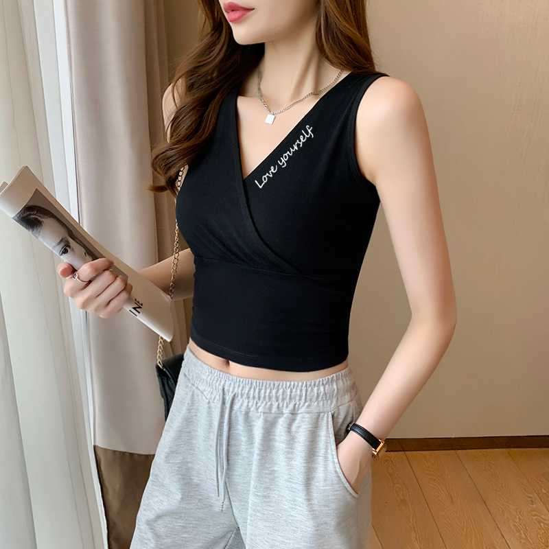 カシュクールデザイン タンクトップ