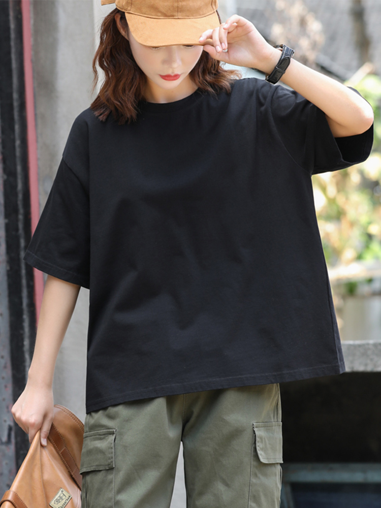 素敵な大人コーデが完成！黒い半袖で作る夏の着まわし5選