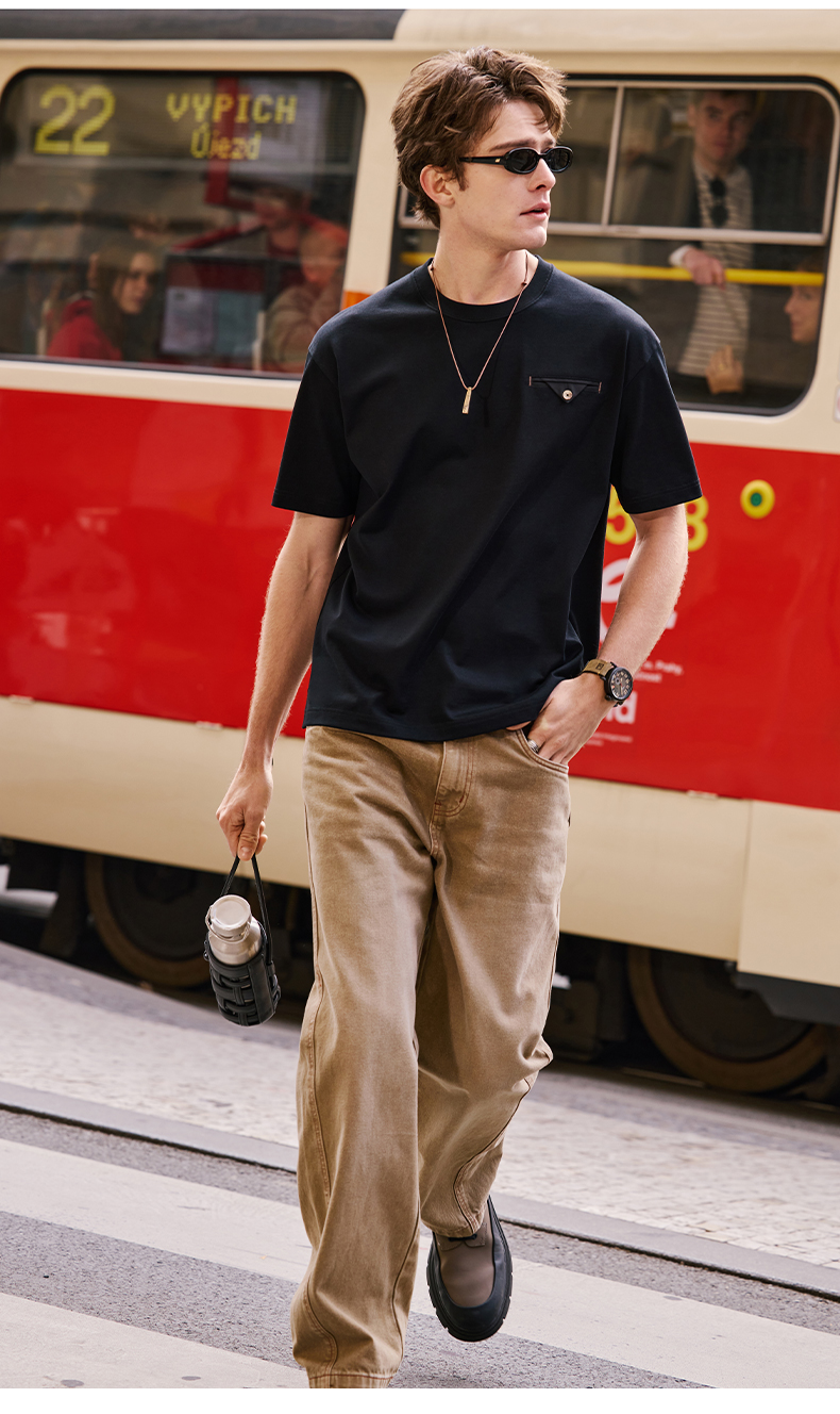 厚手 半袖 夏 黒 Tシャツ メンズ