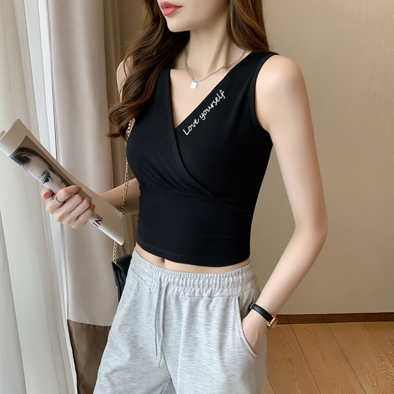 カシュクールデザイン タンクトップ
