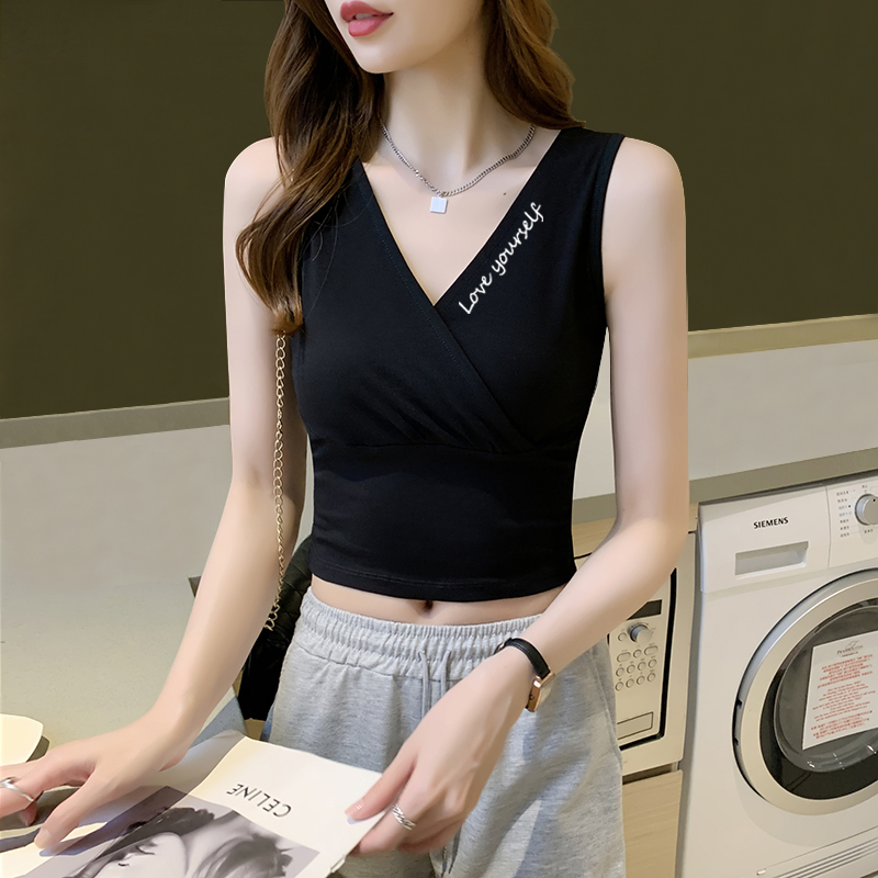 カシュクールデザイン タンクトップ