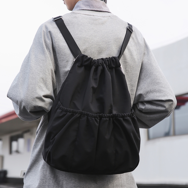 バック パック メンズ シンプル巾着リュックサック