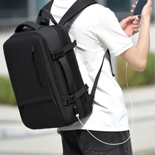 バック パック メンズ 多機能 リュック 拡張式 旅行 ビジネス