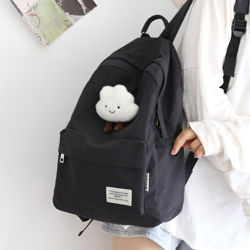 バック パック メンズ かわいい雲キーホルダー付きデイパック
