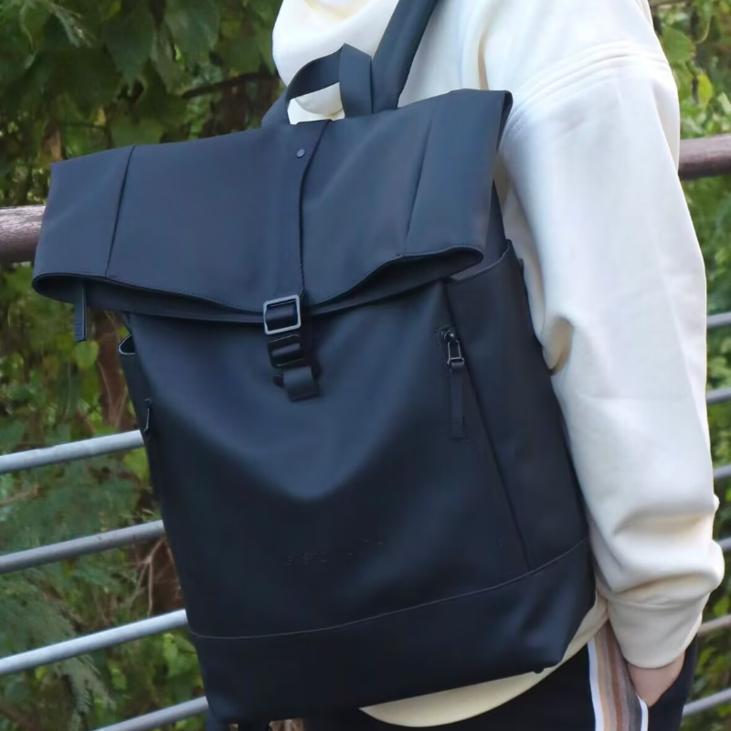 バック パック メンズ 上品シンプル折り返しバックパック
