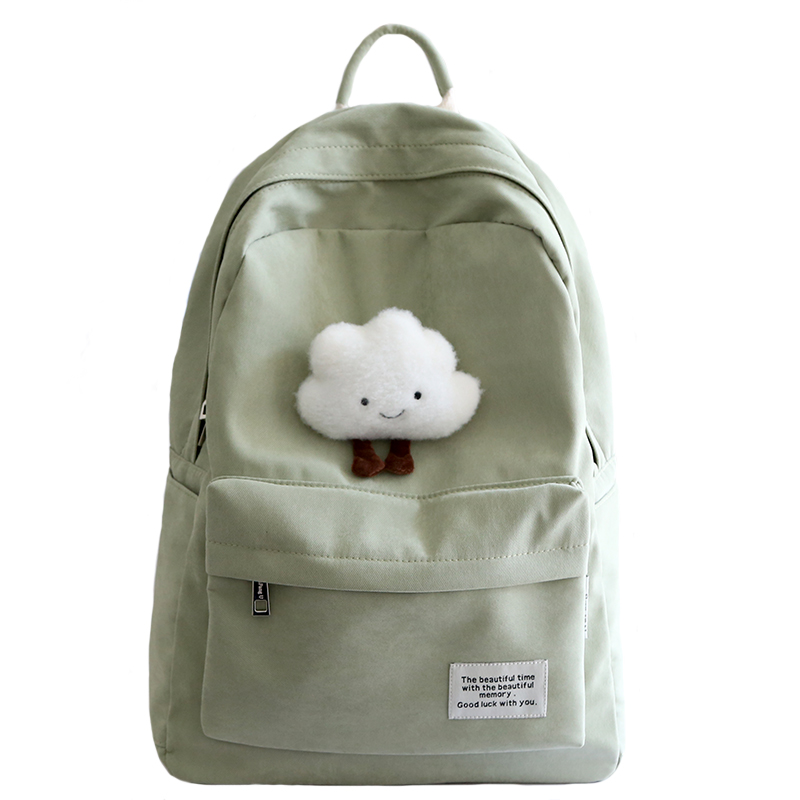 バック パック メンズ かわいい雲キーホルダー付きデイパック