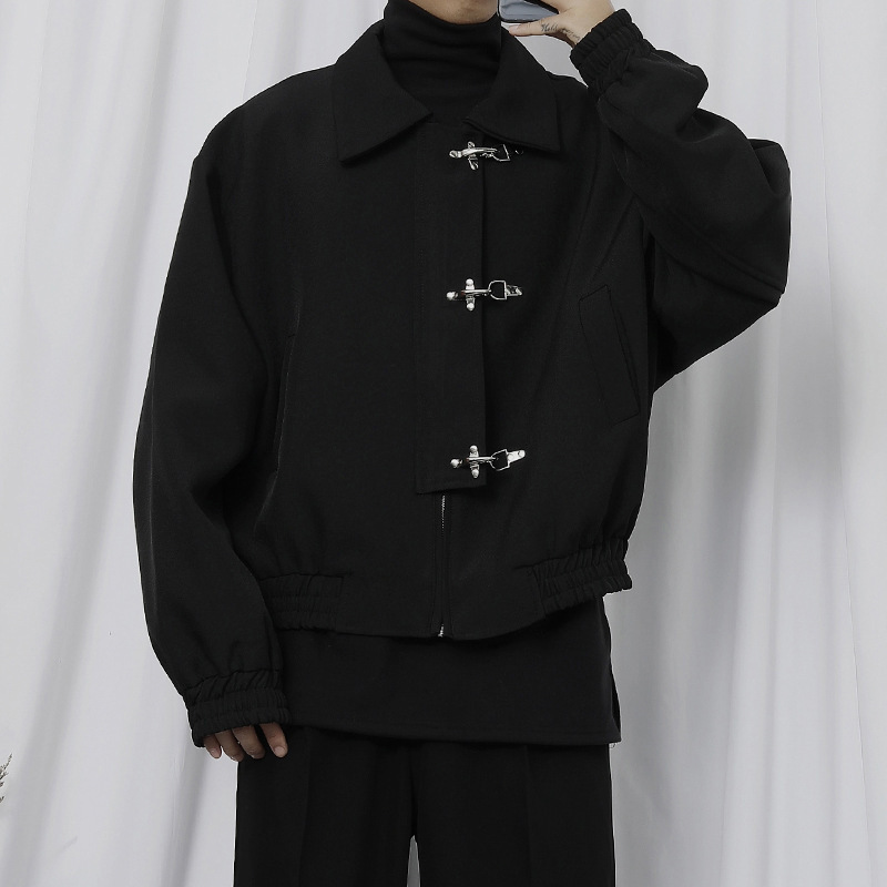 アメカジ ヴィンテージ風トグル留め短丈ジャケット