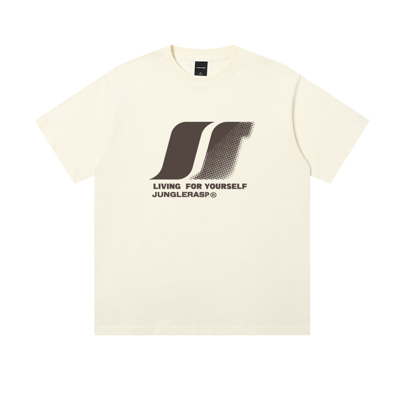 アメカジファッション  ジャングルラスプ ロゴプリントTシャツ