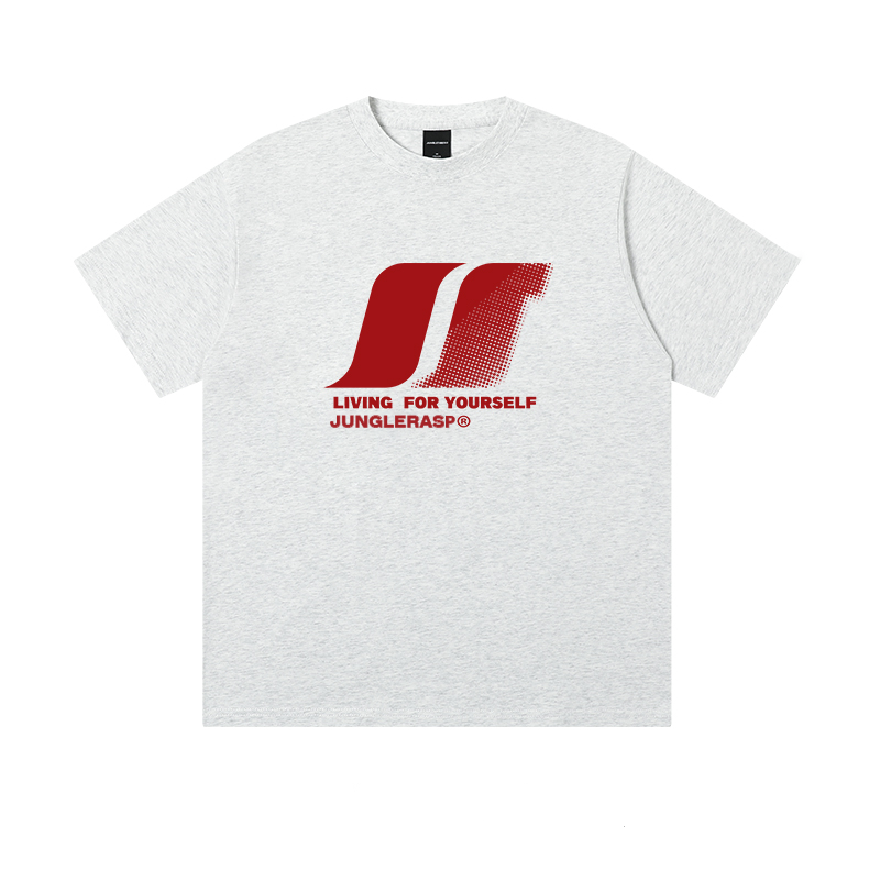 アメカジファッション  ジャングルラスプ ロゴプリントTシャツ