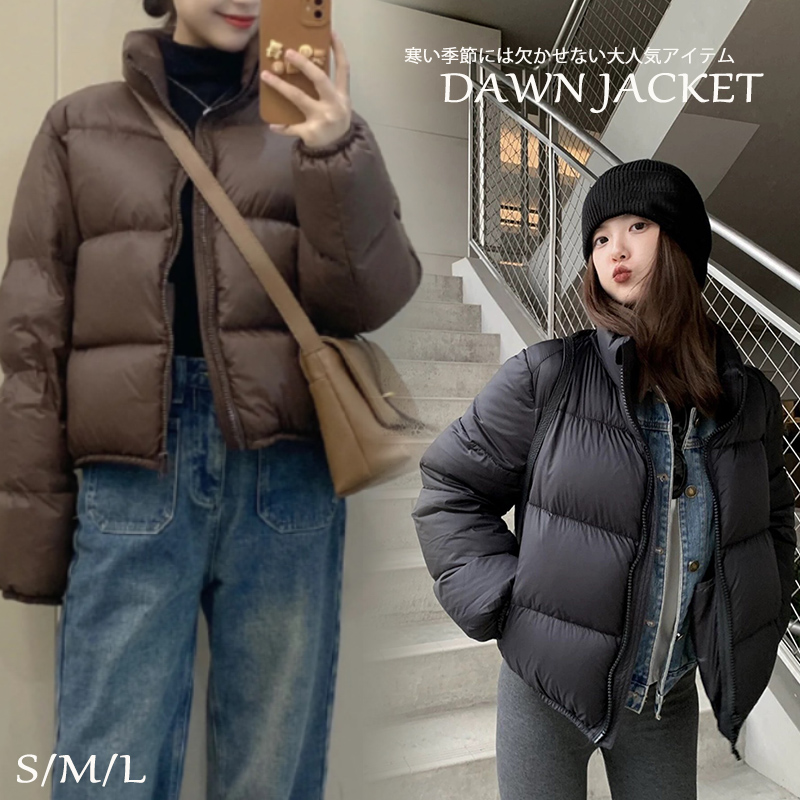 アメカジ レディース 中綿ダウン風 立ち襟 アウター 防寒 暖かい コート