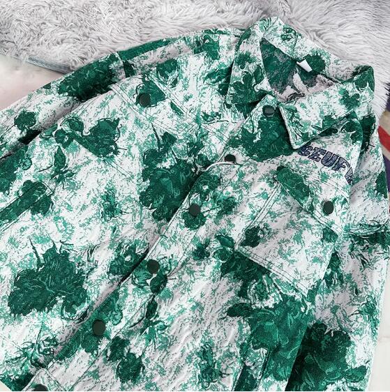 アメカジ メンズ グリーン迷彩柄 カジュアルジャケット 長袖