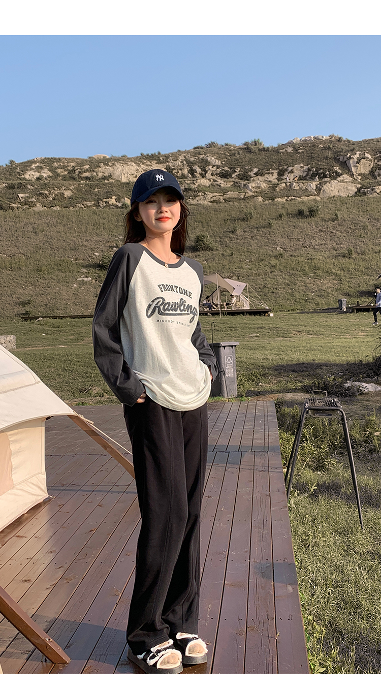 アメカジ フロントライン レトロ長袖Tシャツ