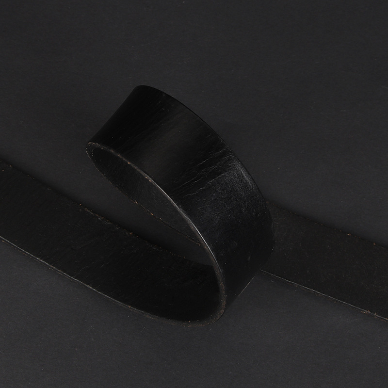 アメカジ スタッズ装飾本革二重リングバックルベルト