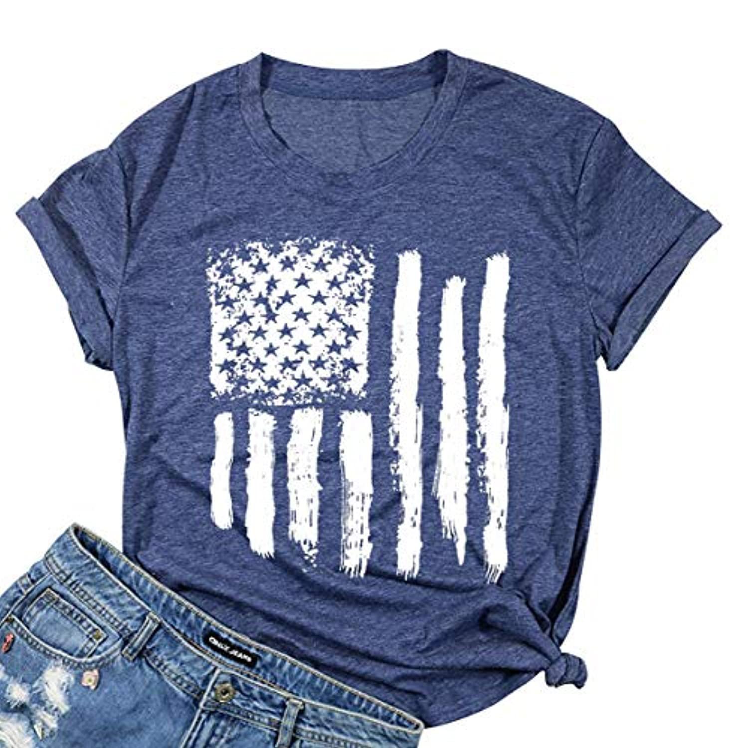 アメカジ 星条旗ヴィンテージプリント半袖Tシャツ