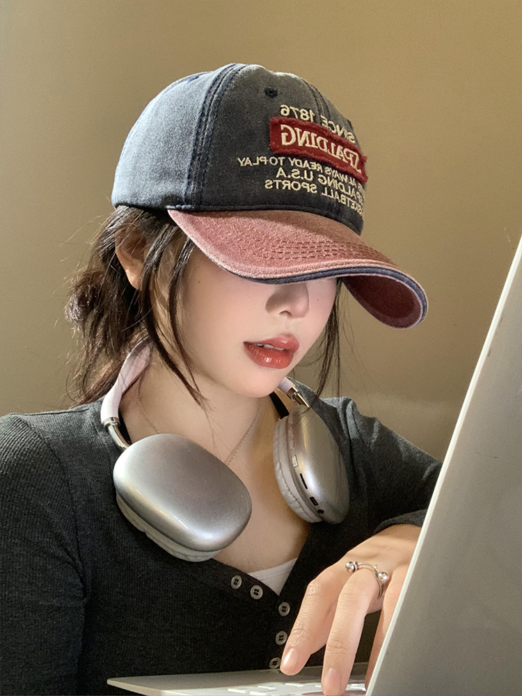 アメカジ ヴィンテージ風ワッペンキャップ