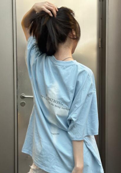 アメカジ メンズ半袖Tシャツ 十字架プリント オーバーサイズ